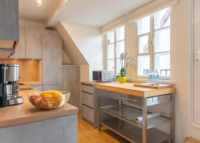 Floor With Two Balconies In The Old Town